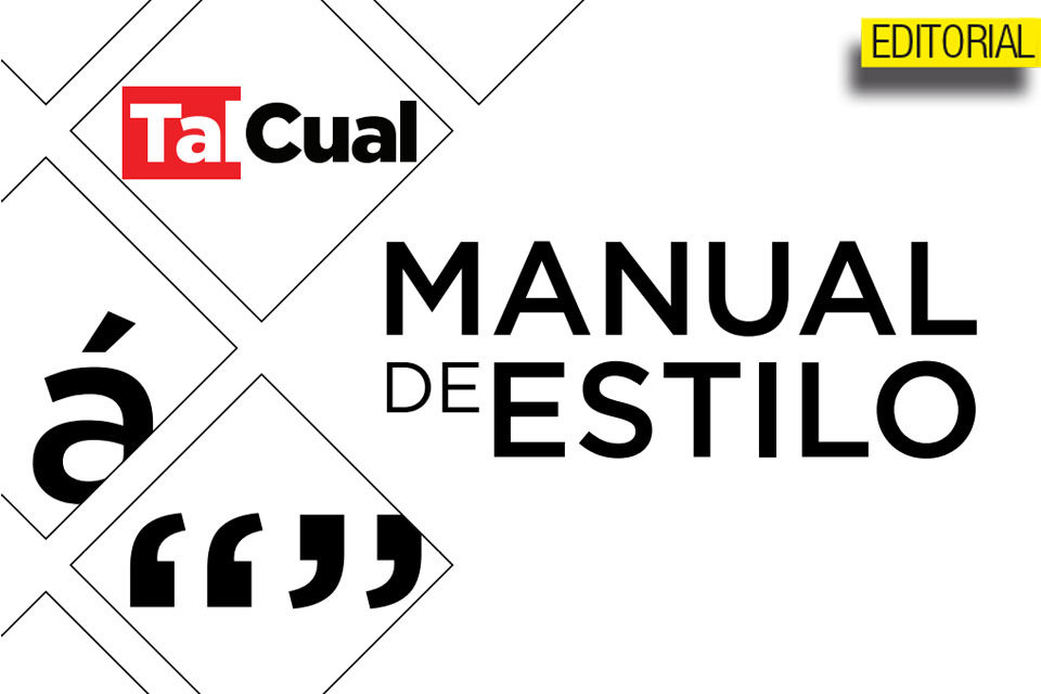 Portada manual de Estilo Editorial TalCual