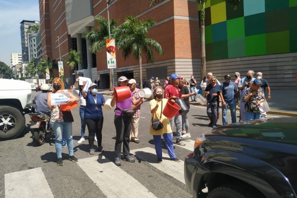 Protesta La Candelaria agua Hidrocapital
