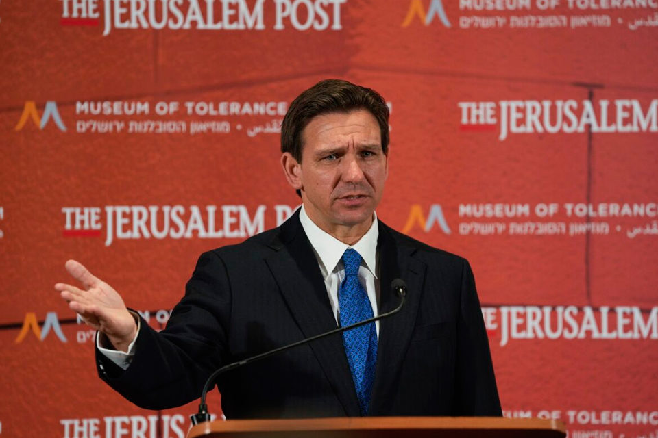 El gobernador de Florida, el republicano Ron DeSantis