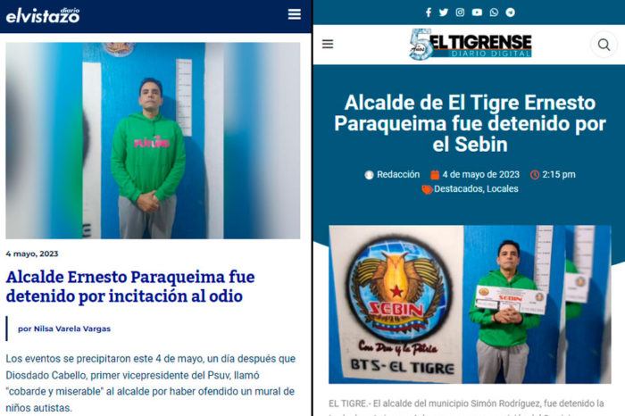 Medios de Anzoátegui reciben amenazas tras informar detención de Ernesto Paraqueima