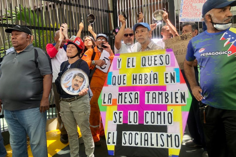 Trabajadores públicos - protesta sede Contraloría