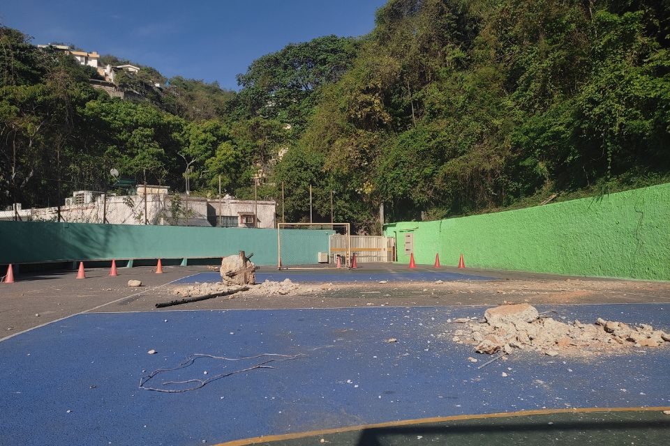 colegio concordia deslizamiento de tierra