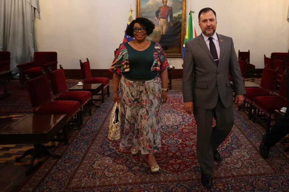 Canciller Yván Gil embajadora Sudáfrica