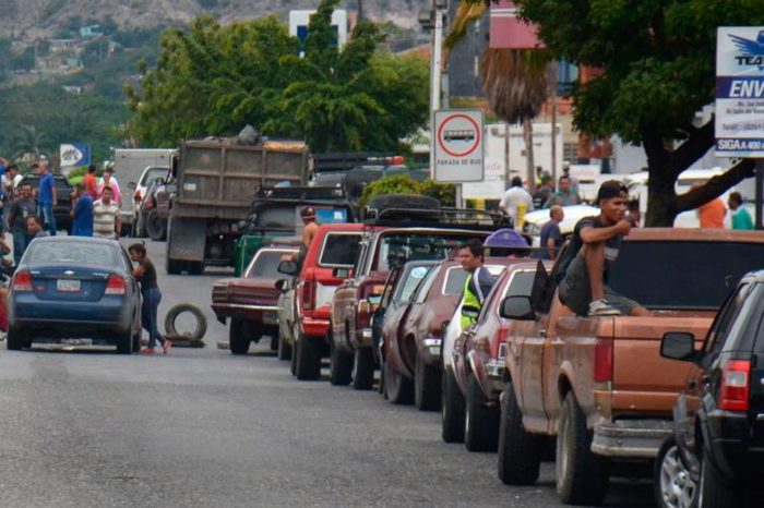 escasez de gasolina en Lara