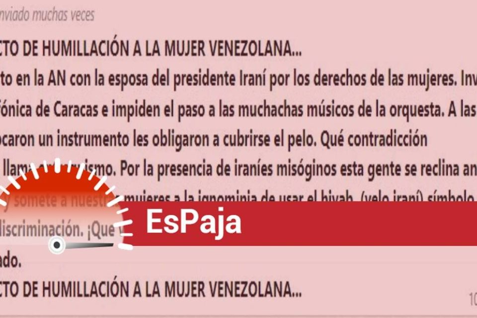 EsPaja concierto primera dama iraní