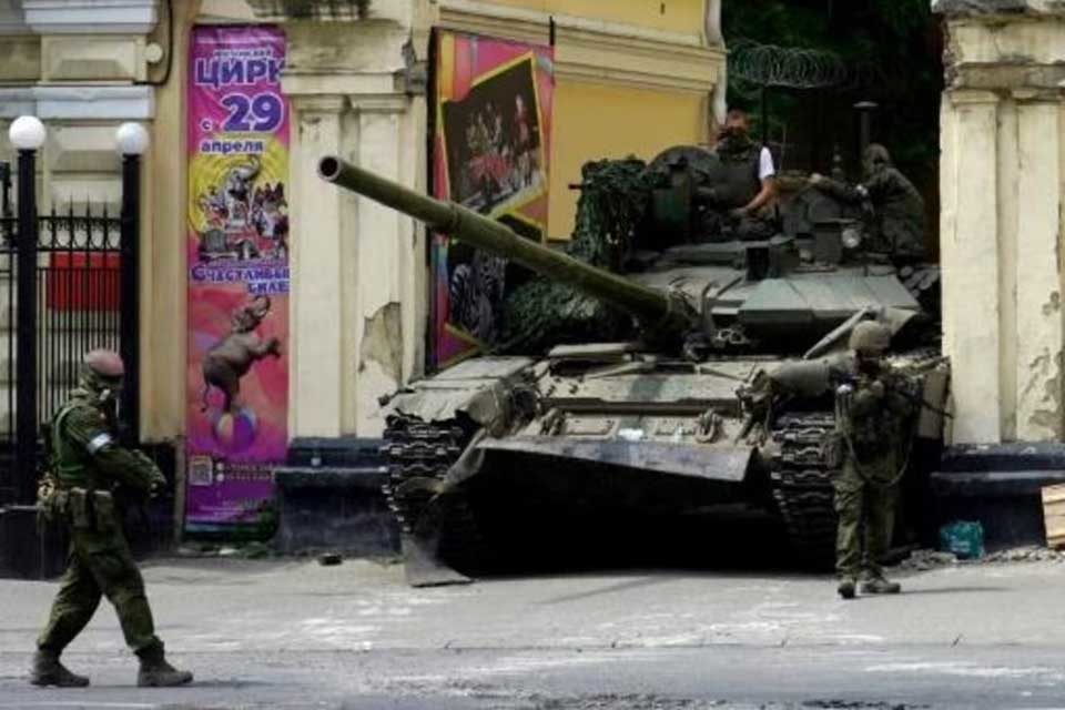 Grupo Wagner Rusia Tanque