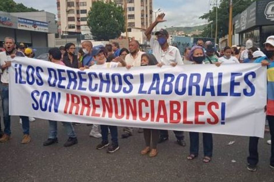 Protesta derechos laborales Inaesin