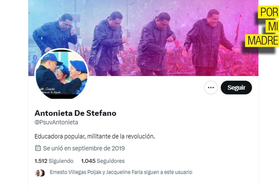 Antonieta De Stefano Twitter por mi madre