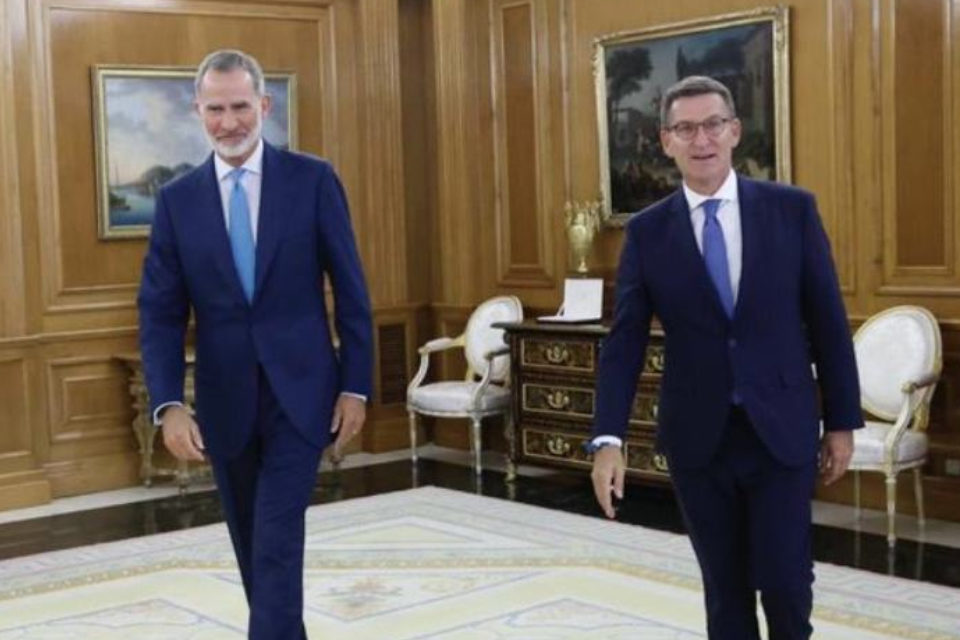 Rey de España Feijóo