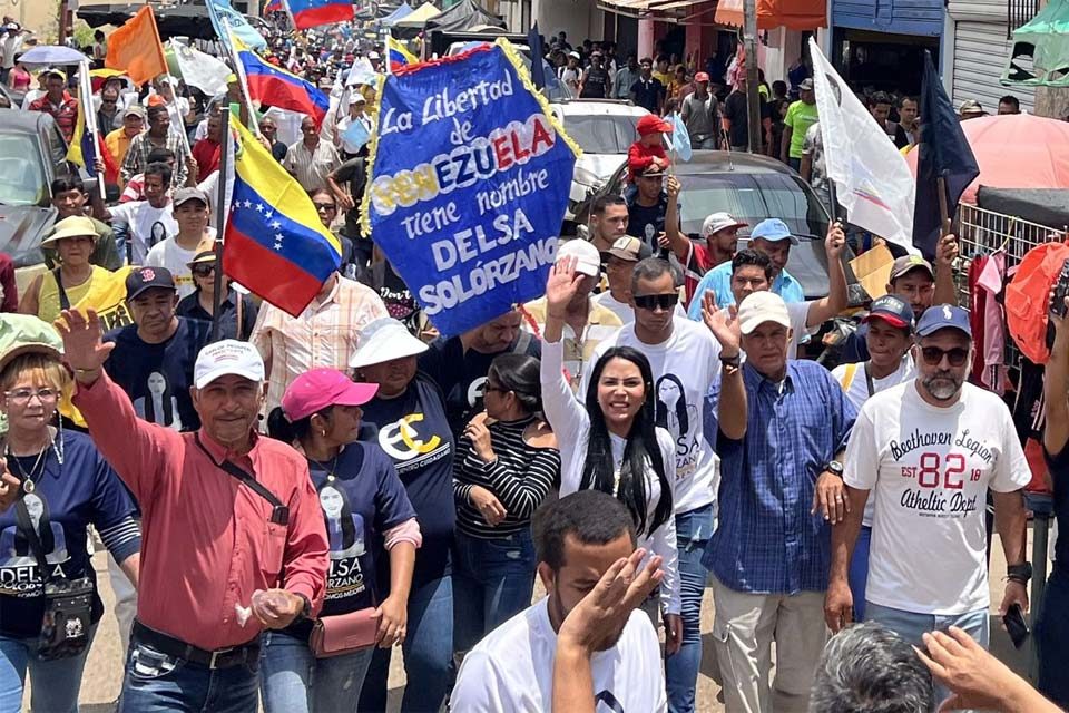 Delsa Solórzano en Guárico