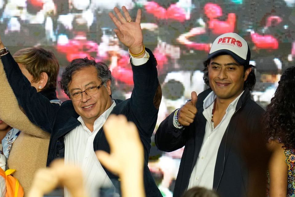 Gustavo y Nicolás Petro. Campaña