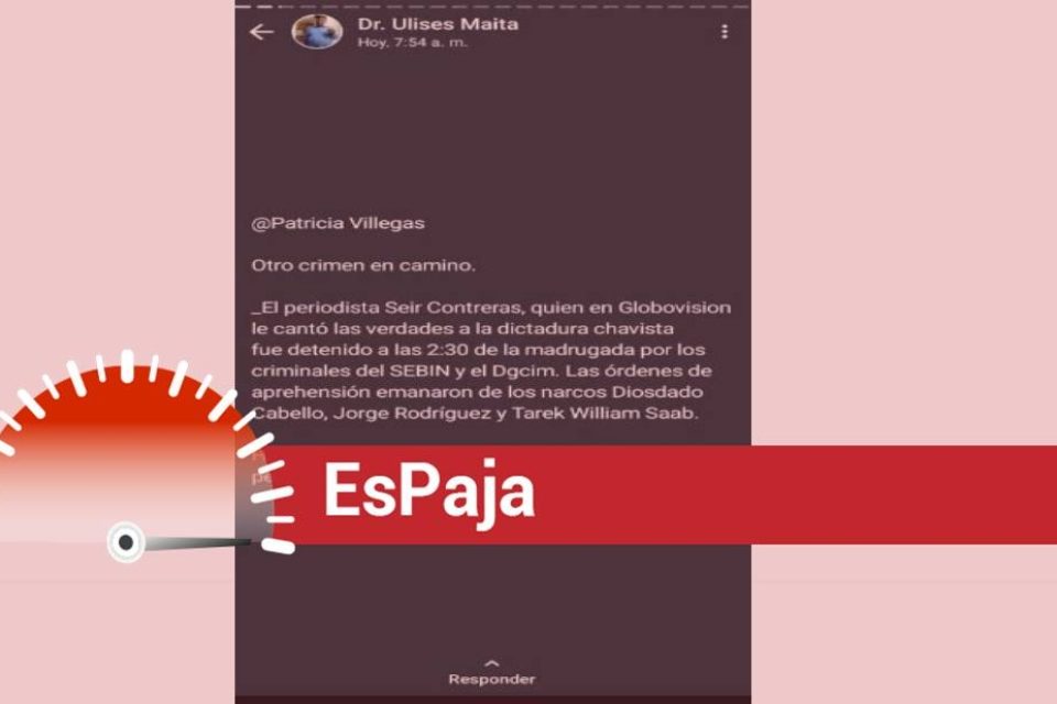 Seir Contreras EsPaja Globovisión