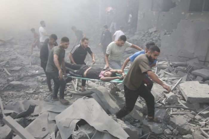 AP evacuar heridos Palestina Israel Gaza hamás