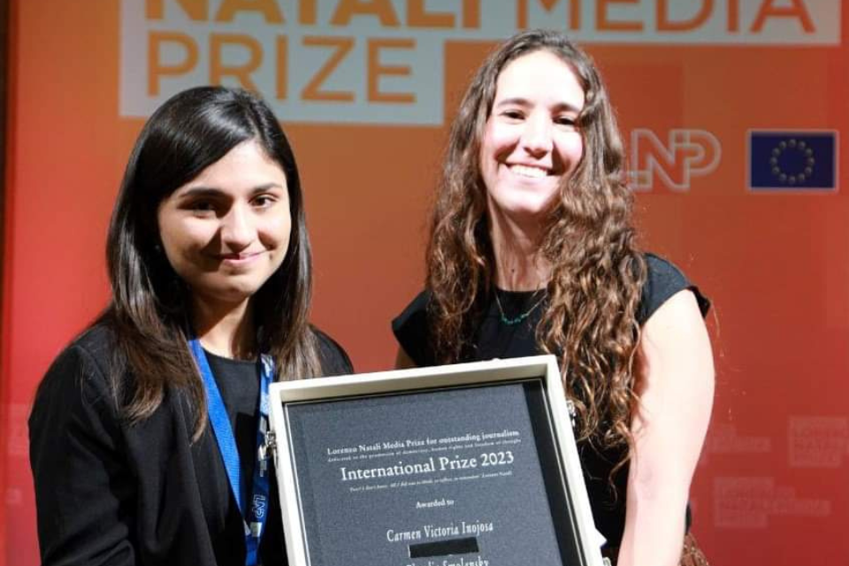 Periodistas venezolanas ganadoras del premio Lorenzo Natali