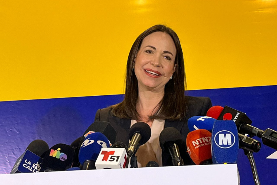 María Corina Machado se reunió con el cuerpo diplomático