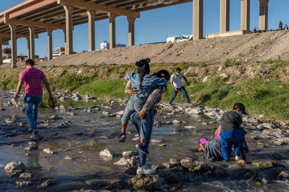 Venezolanos entrando a EEUU