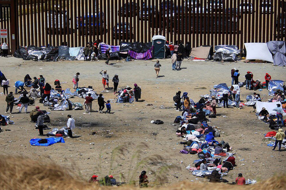 migrantes en las fronteras de México