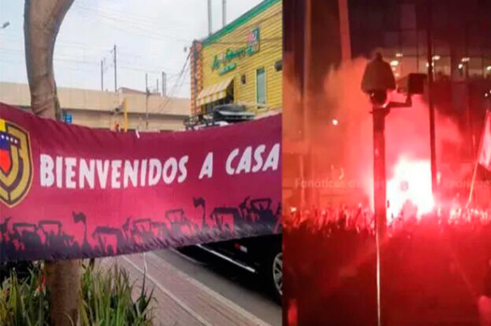Bienvenidos a casa / Pancarta en Lima