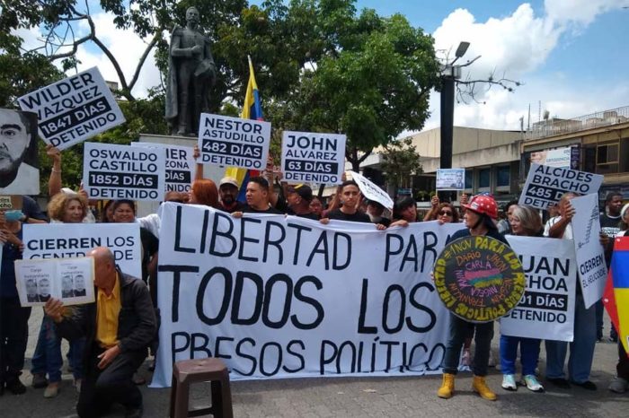 protesta presos políticos detenidos