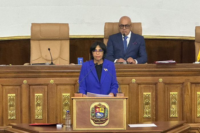 Delcy Rodríguez AN 2020 presupuesto