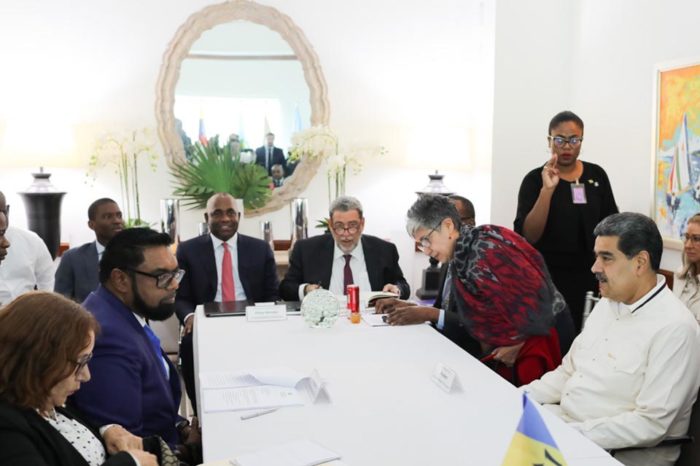 reunión Nicolás Maduro Irfaan Ali San Vicente Esequibo