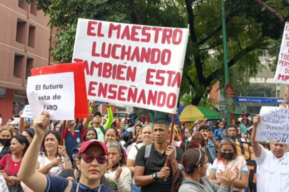 Protesta docente Inaesin