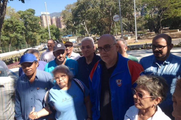 Afonso protesta trabajadores UCV Caracas 19.01.2024 marcha