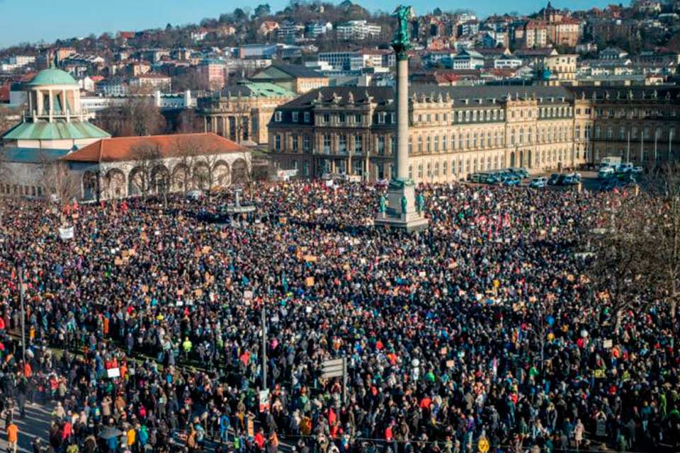 Las grandes demostraciones democráticas de Alemania