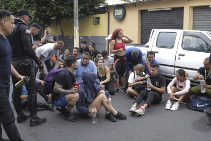 Detención de pandillas en Ecuador