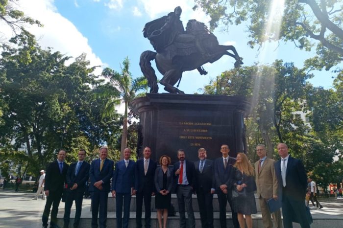Embajadores UE Plaza Bolívar Caracas 24.01.2023