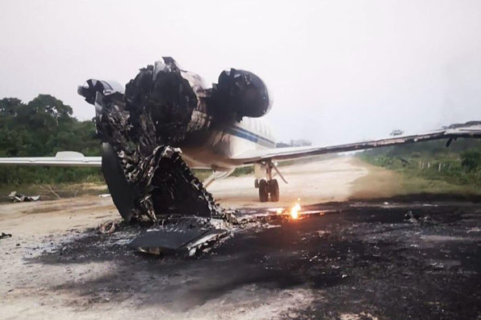 aeronave avión inutilizada Zulia