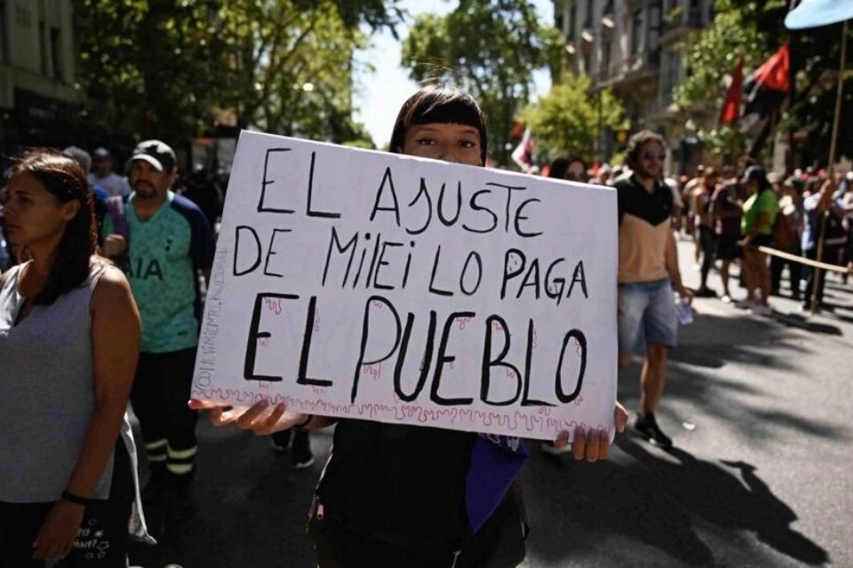 paro Argentina contra Javier Milei 24.01.2023