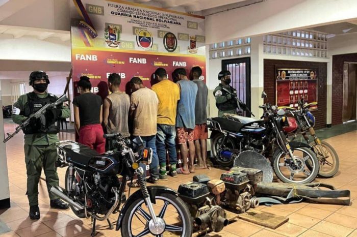 Detenidos minería ilegal Bolívar