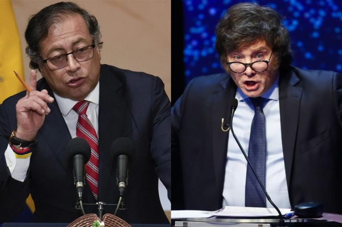 Javier Milei y Gustavo Petro