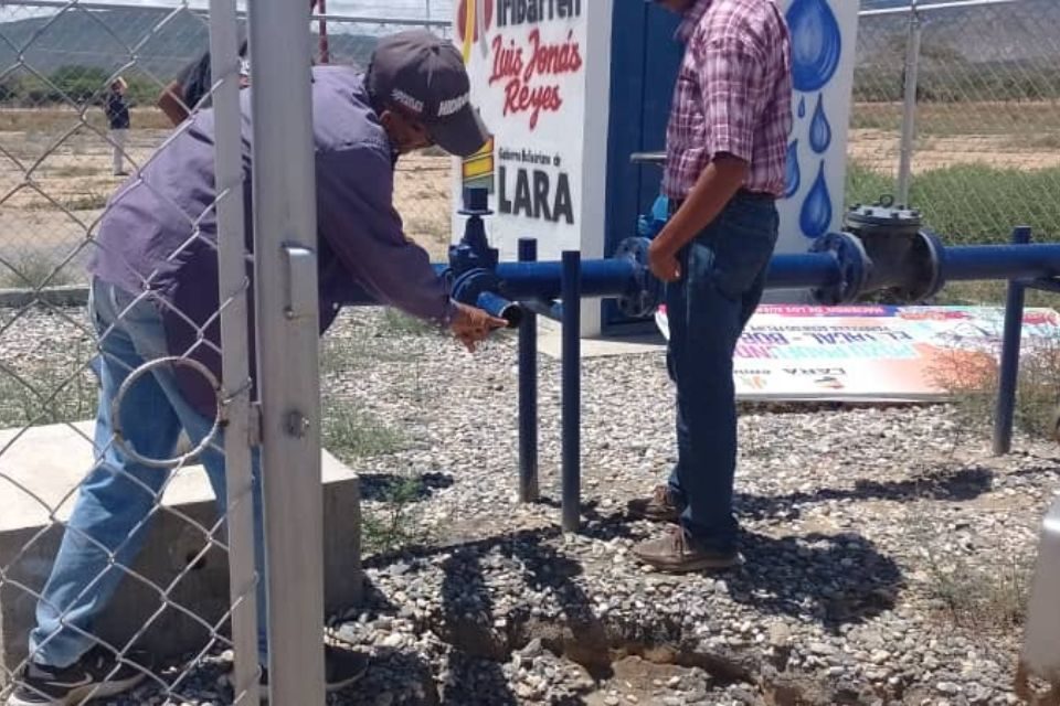 Agua en el municipio Iribarre de Lara