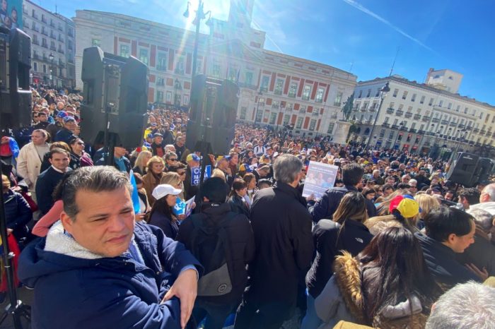 Plaza del Sol Madrid marcha Maria Corina 04.02.2024