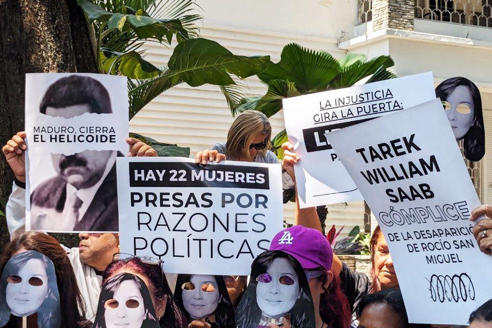 Protesta por Rocío San Miguel