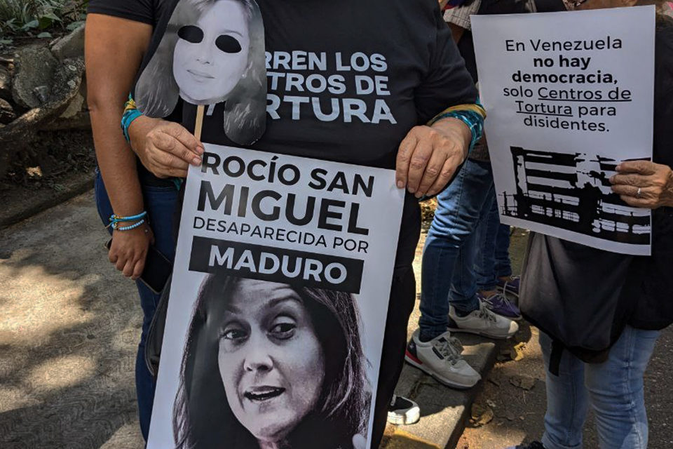 Rocío San Miguel represión