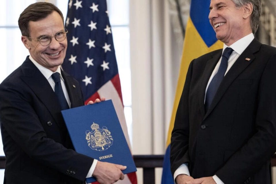 Ulf Kristersson Antony Blinken EEUU Suecia OTAN