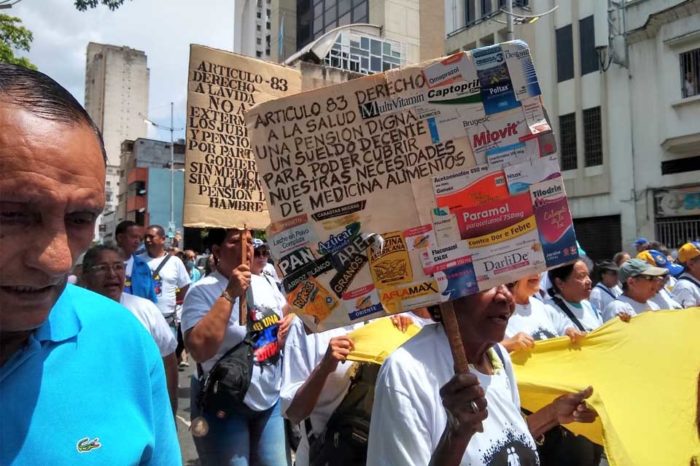 Protesta jubilados y pensionados