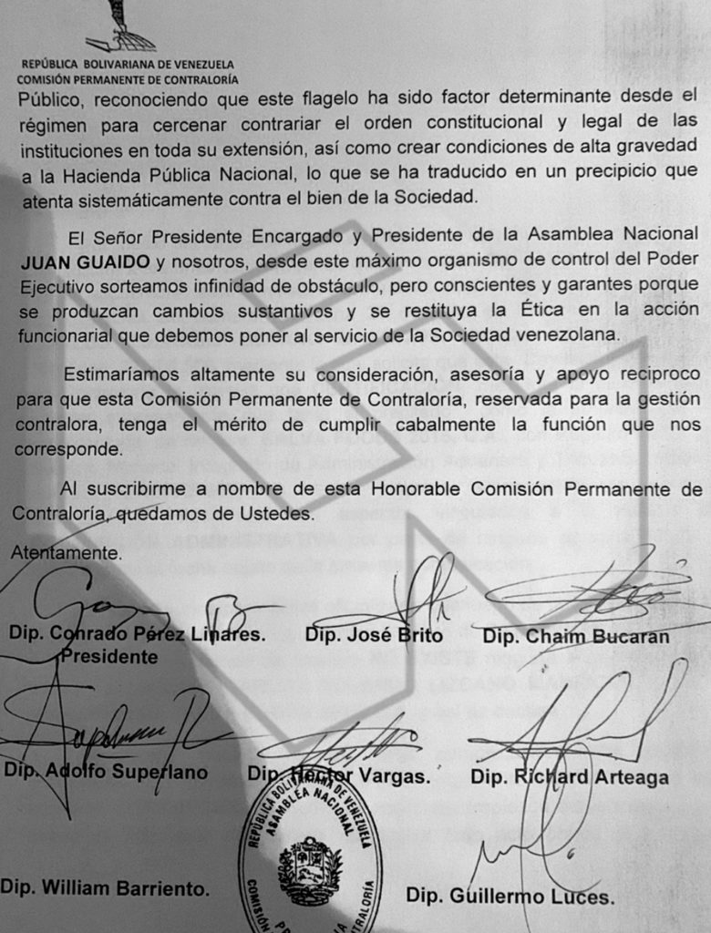 carta firma de jose brito
