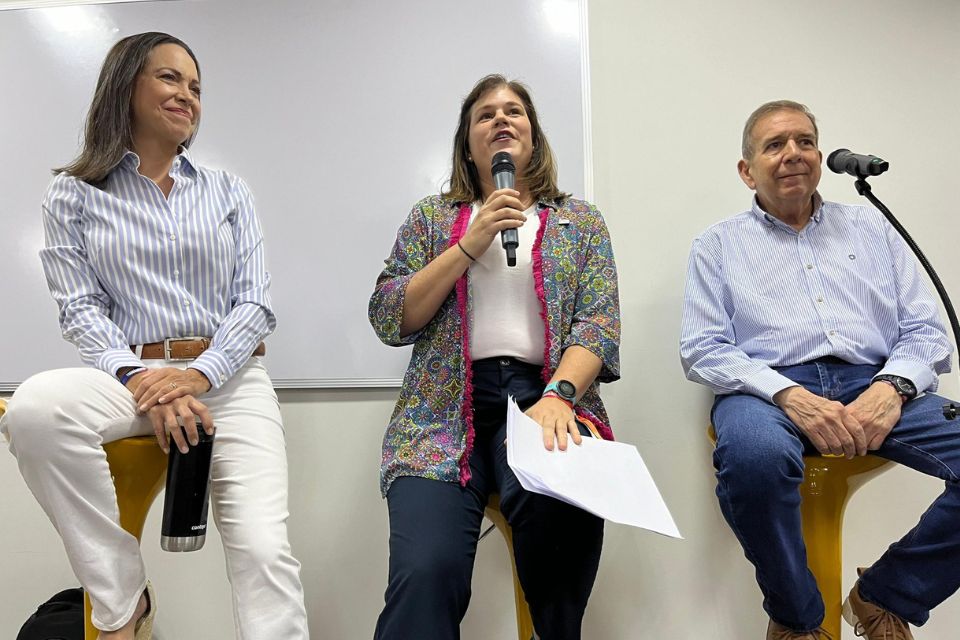 María Corina Machado y Edmundo González