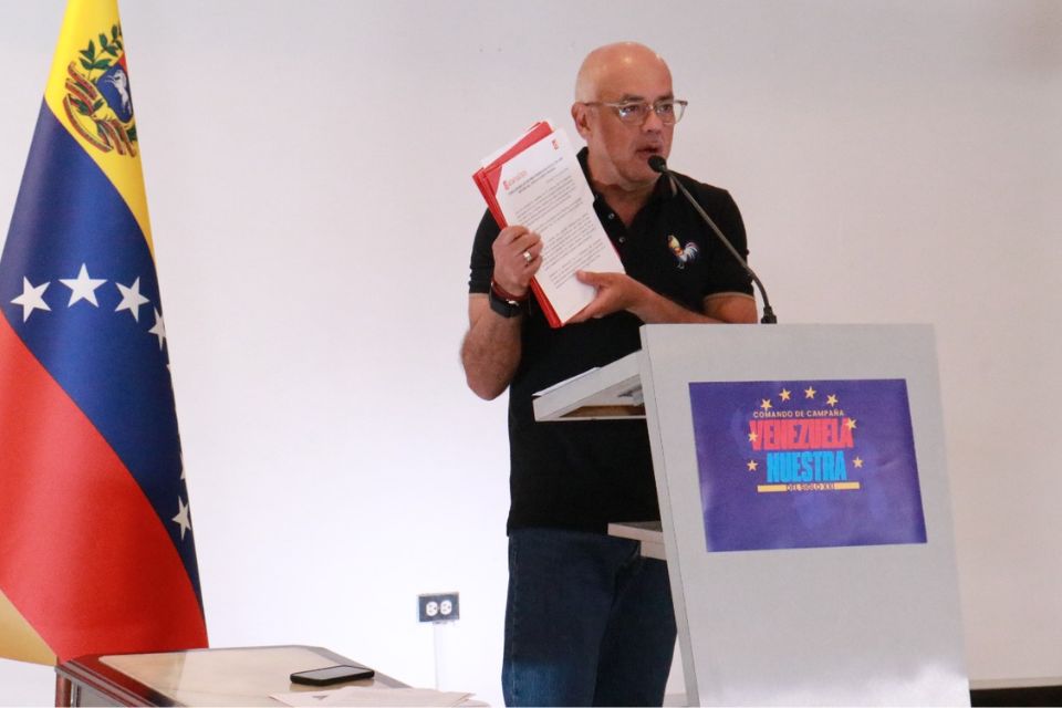 Jorge Rodríguez jefe de campaña oficialismo