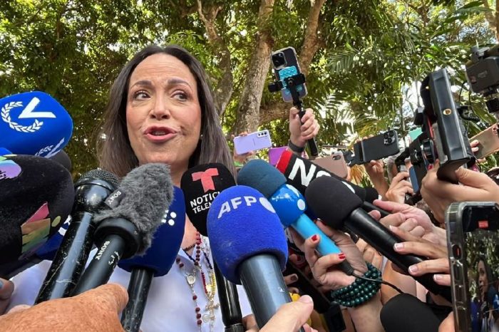 Maria Corina Machado declara luego de votar 28 de julio Edmundo González Sájarov