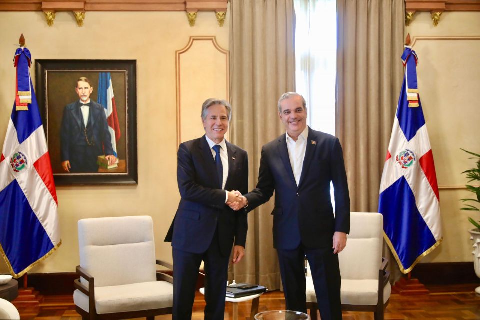 Antony Blinken y Presidente RD Luis Abinader.