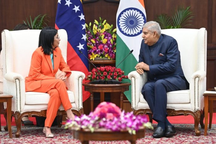 Delcy Rodríguez Jagdeep Dhankhar India