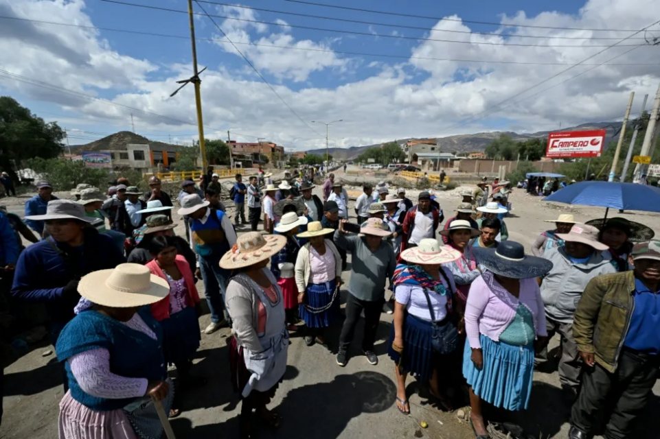 protesta cocaleros Bolivia a favor Evo Morales