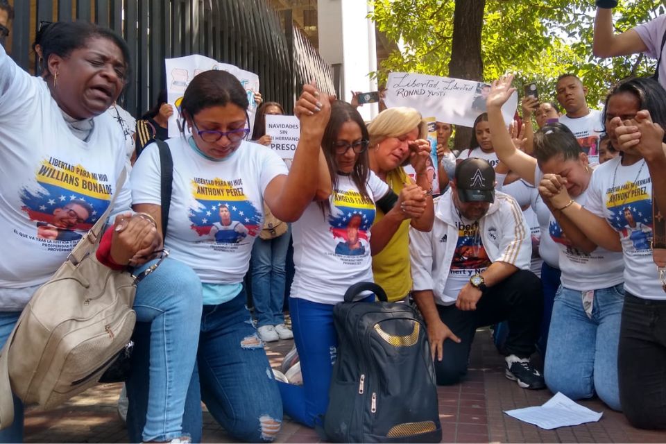 Presos políticos protesta Palacio de Justicia