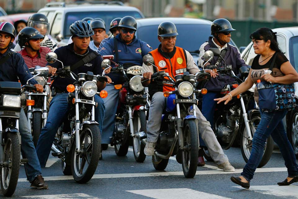 Caracas, motos y motorizados