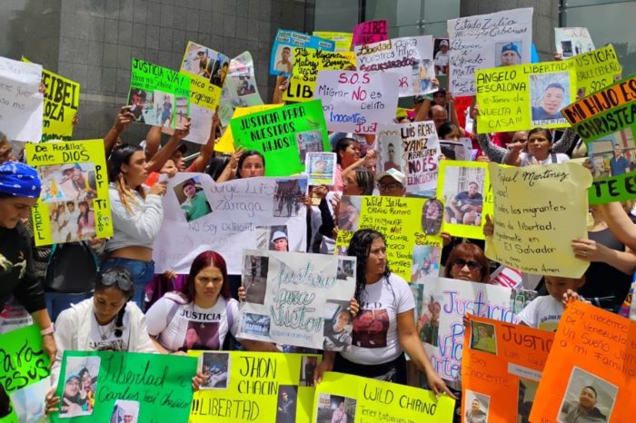Protesta migrantes El Salvador
